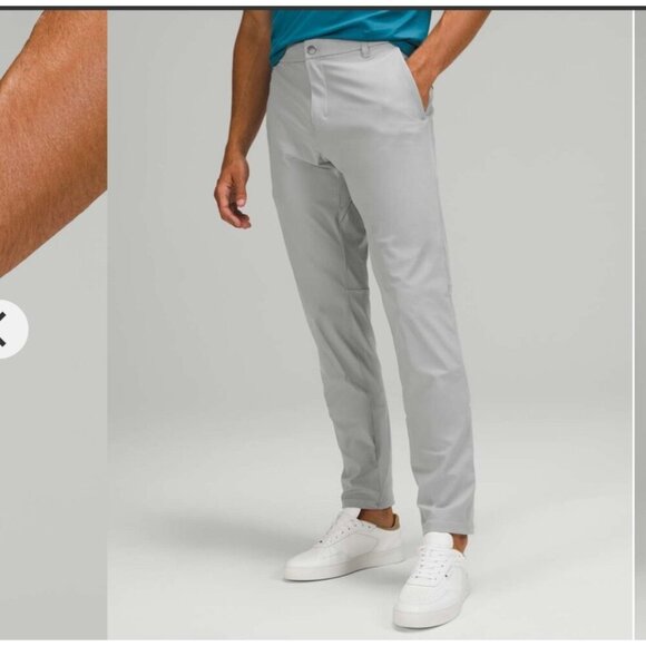 Lululemon Commission Pant Classic 27” Warpstreme – Silver Drop, Size 34 G115 - Picture 1 of 8